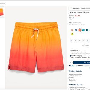 Printed Swim Shorts for Boys